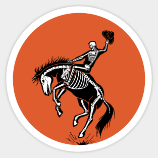 Skeleton cowboy Sticker